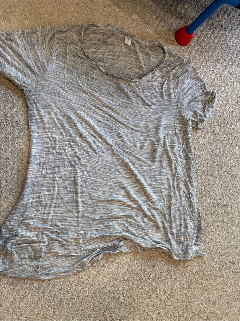 Old Navy Heather Gray Scoop Neck Short Sleeve Tee